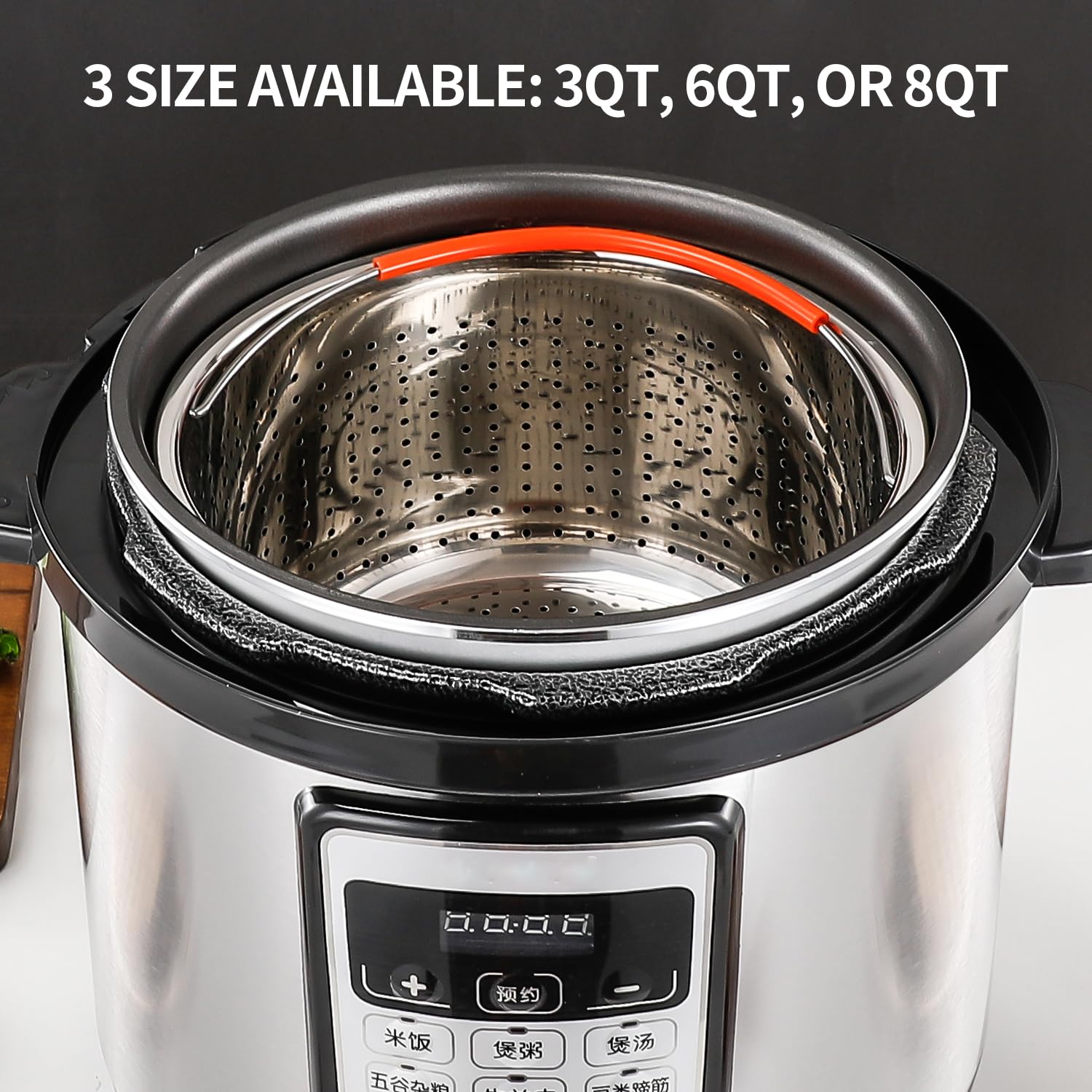 Steamer Basket for Instant Pot, Vegetable Strainer Colander Basket Stainless Steel Steamer Insert for Pots