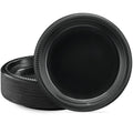PLASTICPRO 100 PCS Black Plastic Plates Light Weight 9 Inch Plastic Dinner Plates Black Plates Disposable for Party and Wedding