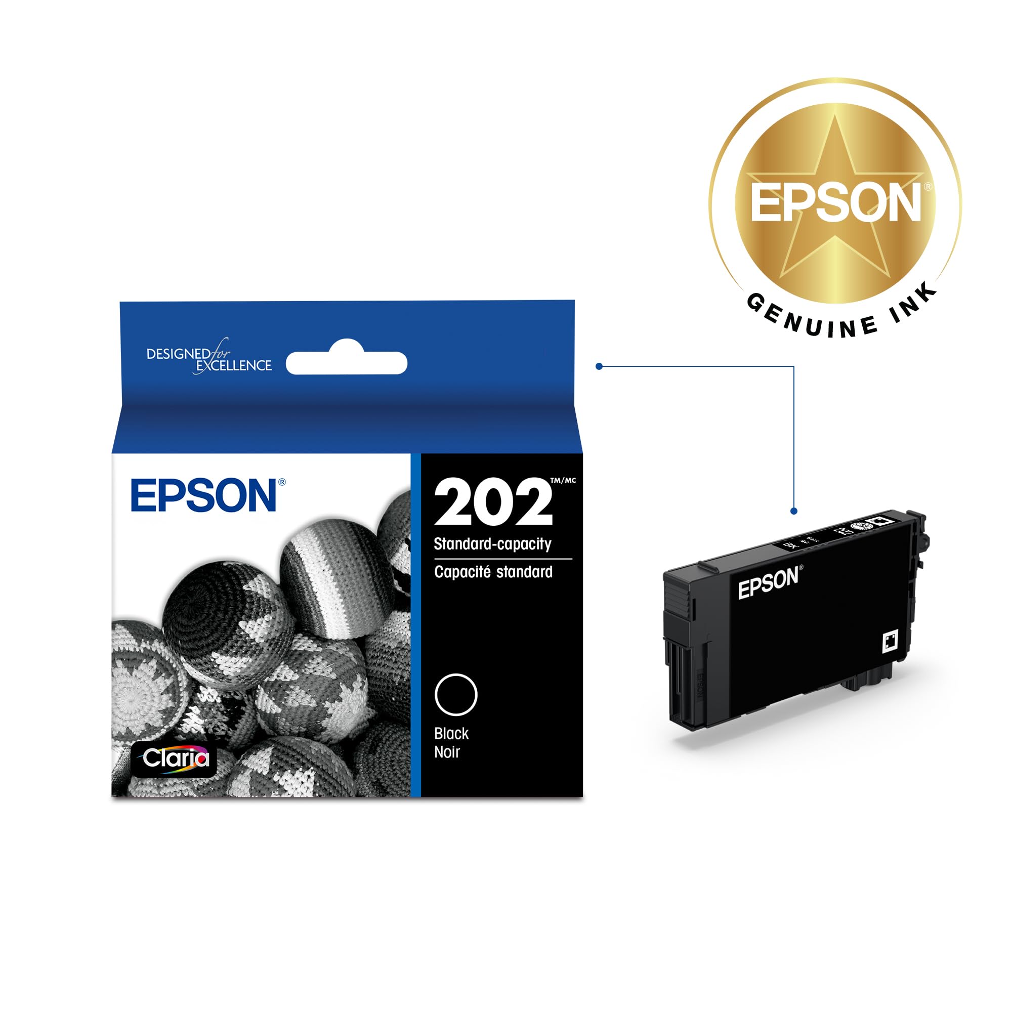 Epson T202120-S Claria Standard-capacity Ink Cartridge - Black