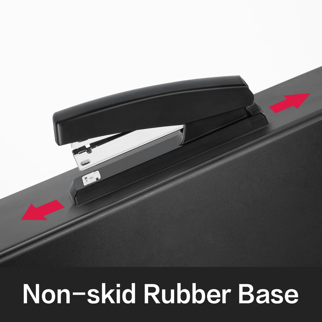 Deli Stapler, Desktop Stapler, 2 Pack, 25 Sheet Capacity, Includes 2000 Staples and 2 Staple Removers, 2 Pack,Black