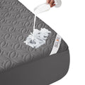 BEDLORE Waterproof Mattress Protector, Queen Size Mattress Pad Noiseless with Deep Pocket 6"-21" Depth, Soft & Breathable Dirt-Proof Bed Mattress Cover Washable for Home, Bedroom, Hotel (Gray)