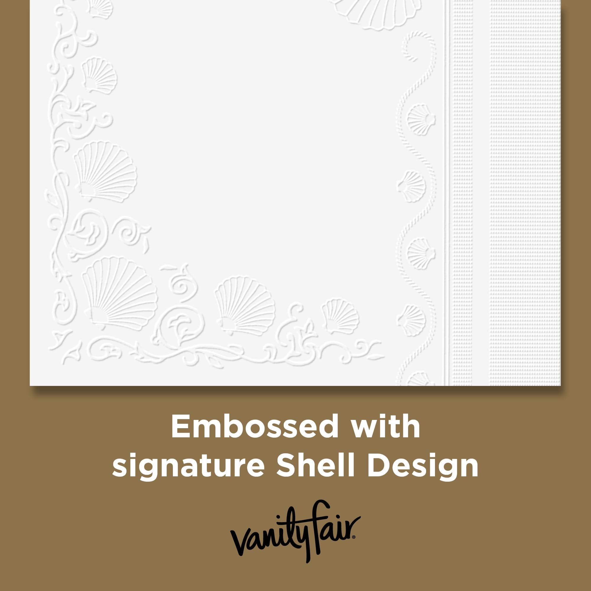 Vanity Fair Entertain Paper Napkins, 40 Count, Disposable Napkins Made for Entertaining and Events