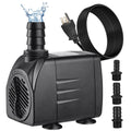 550GPH Submersible Water Pump(2000L/H),Ultra Quiet Water Pump with 6.6ft High Lift,Fountain Pump with 6.6ft Power Cord,3 Nozzles for Fish Tank or Pond/Rockery/Fountain/Hydroponic/Bird Bath