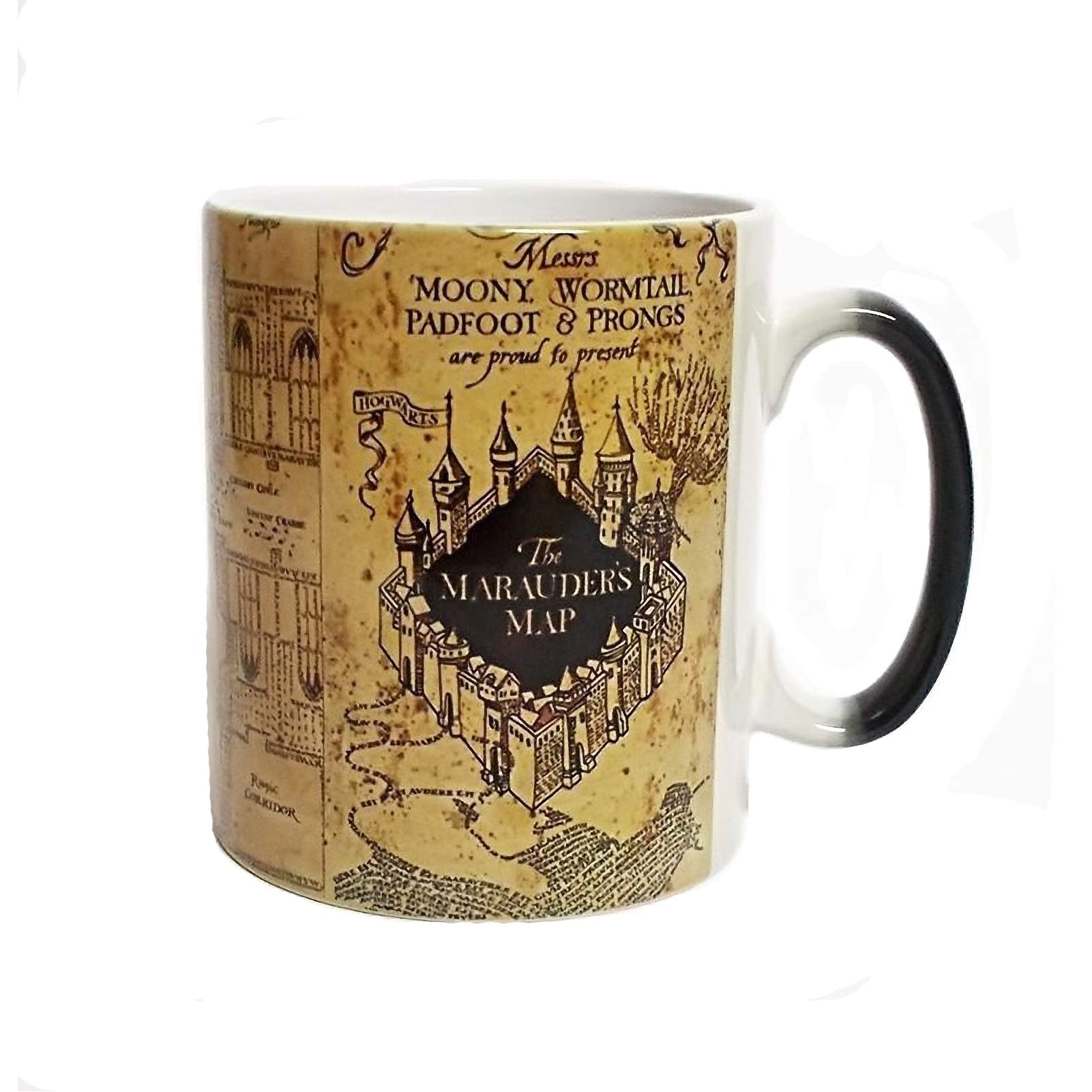 Inspired Marauders Map Morphing Mug Color Changing Coffee Mug Heat-Sensitive Reactive Ceramic Cup