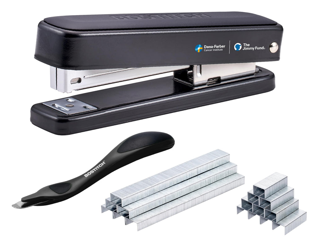Bostitch Titan Heavy Duty Metal Stapler, 50 Sheet Capacity with 1250 Staples and Ergonomic Staple Remover, Jam Free Stapling, Full Strip Stapler for Desk, Office and Classroom, Black