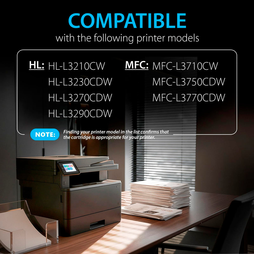 Smart Ink Compatible TN227 High Yield Toner Cartridge (2 Black Combo Pack) Replacement for Brother TN-227 TN-223 TN223bk TN227bk to use with MFC-L3770CDW HL-L3290CDW HL-L3270CDW MFC-L3710CW HL-L3210CW