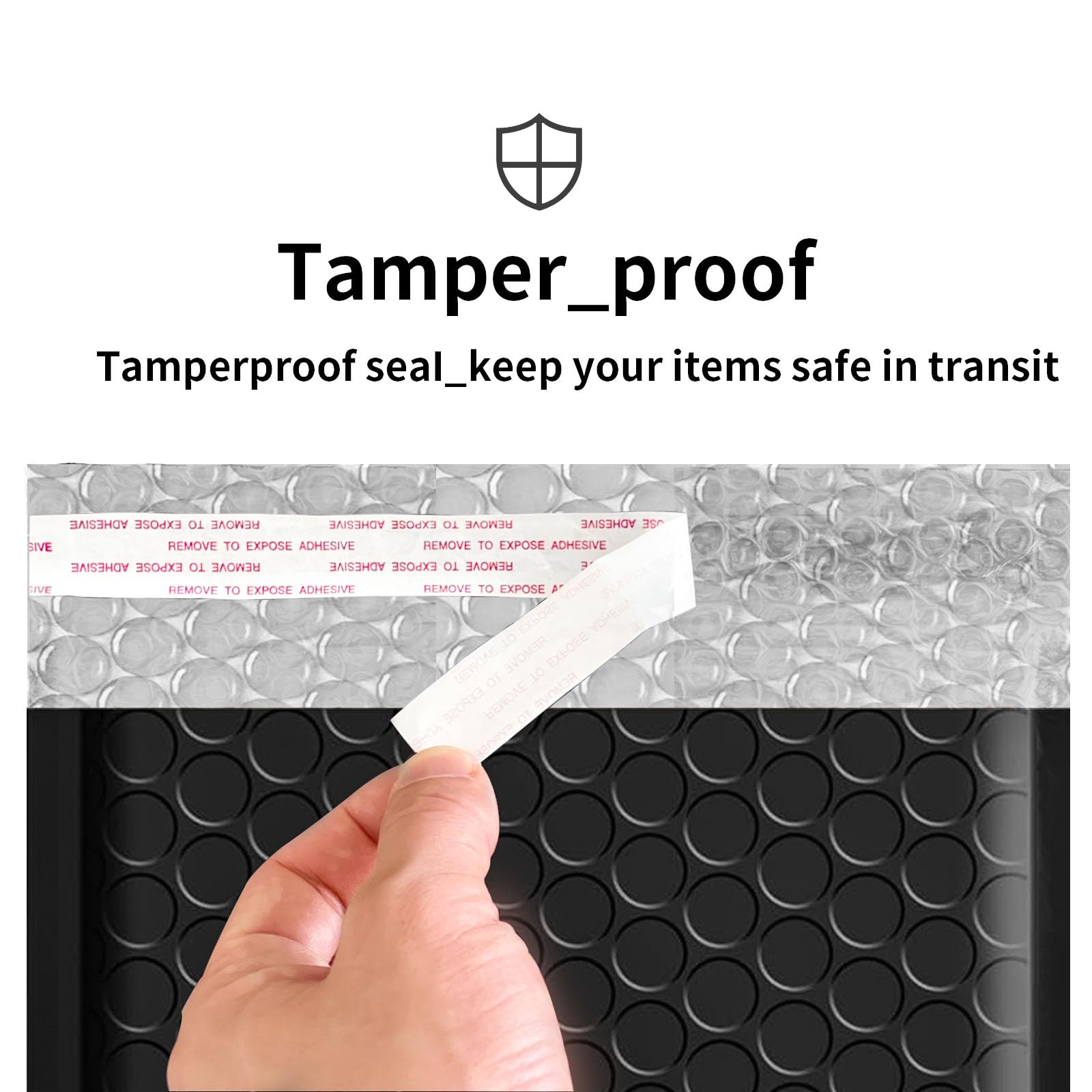 Proprobag 8.5 x 11 Bubble Mailers 50 Pack - Outer Size 9x12 Heavy Duty Black Padded Mailer with Self Seal, Waterproof Shipping Envelopes, Bubble Wrap Protection for Ecommerce, Non See Through