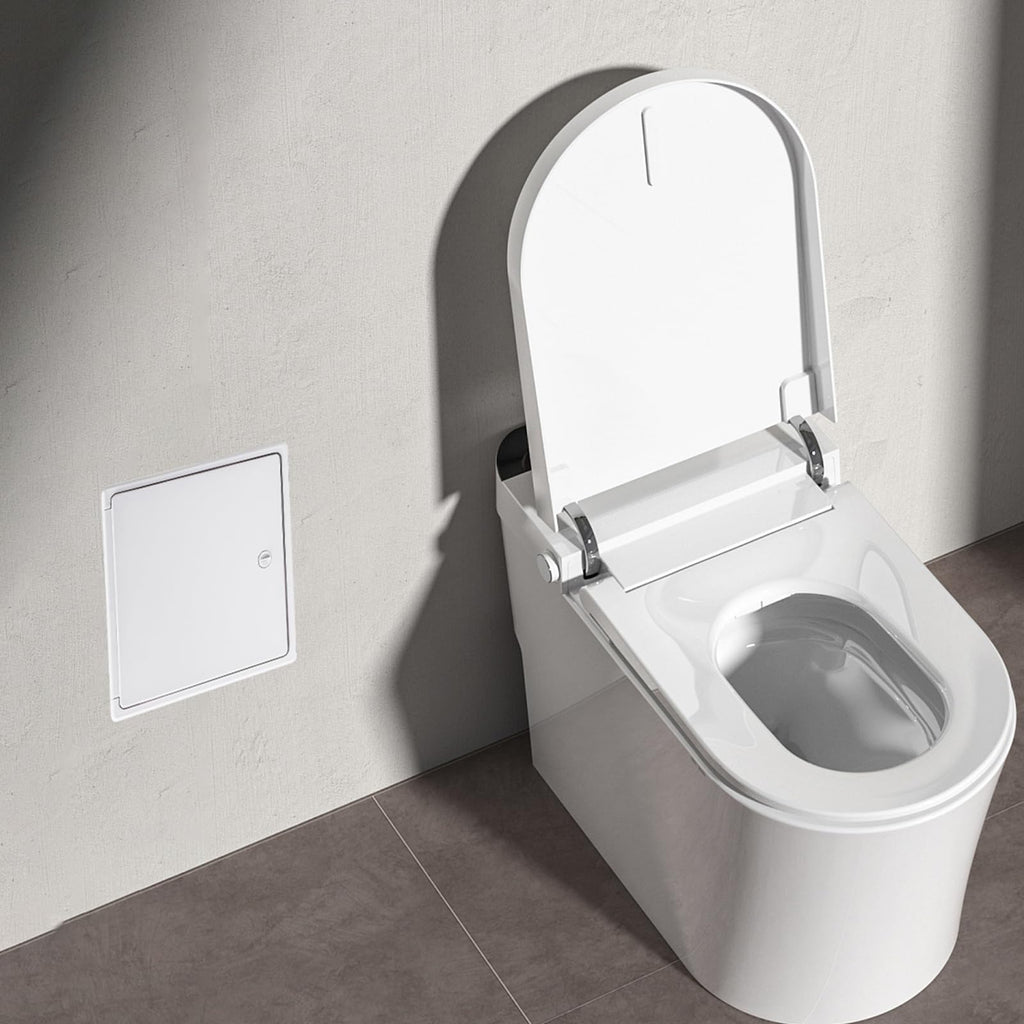 EASY-EXS Access Panel with Door for Drywall Wall Ceiling Electrical and Plumbing Service Hole Cover Plastic White (1, Large 12x12)
