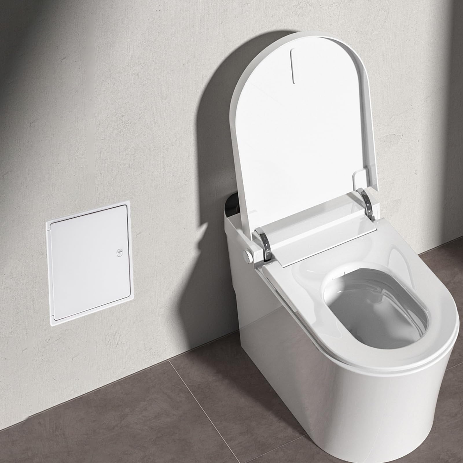 EASY-EXS Access Panel with Door for Drywall Wall Ceiling Electrical and Plumbing Service Hole Cover Plastic White (1, Large 12x12)