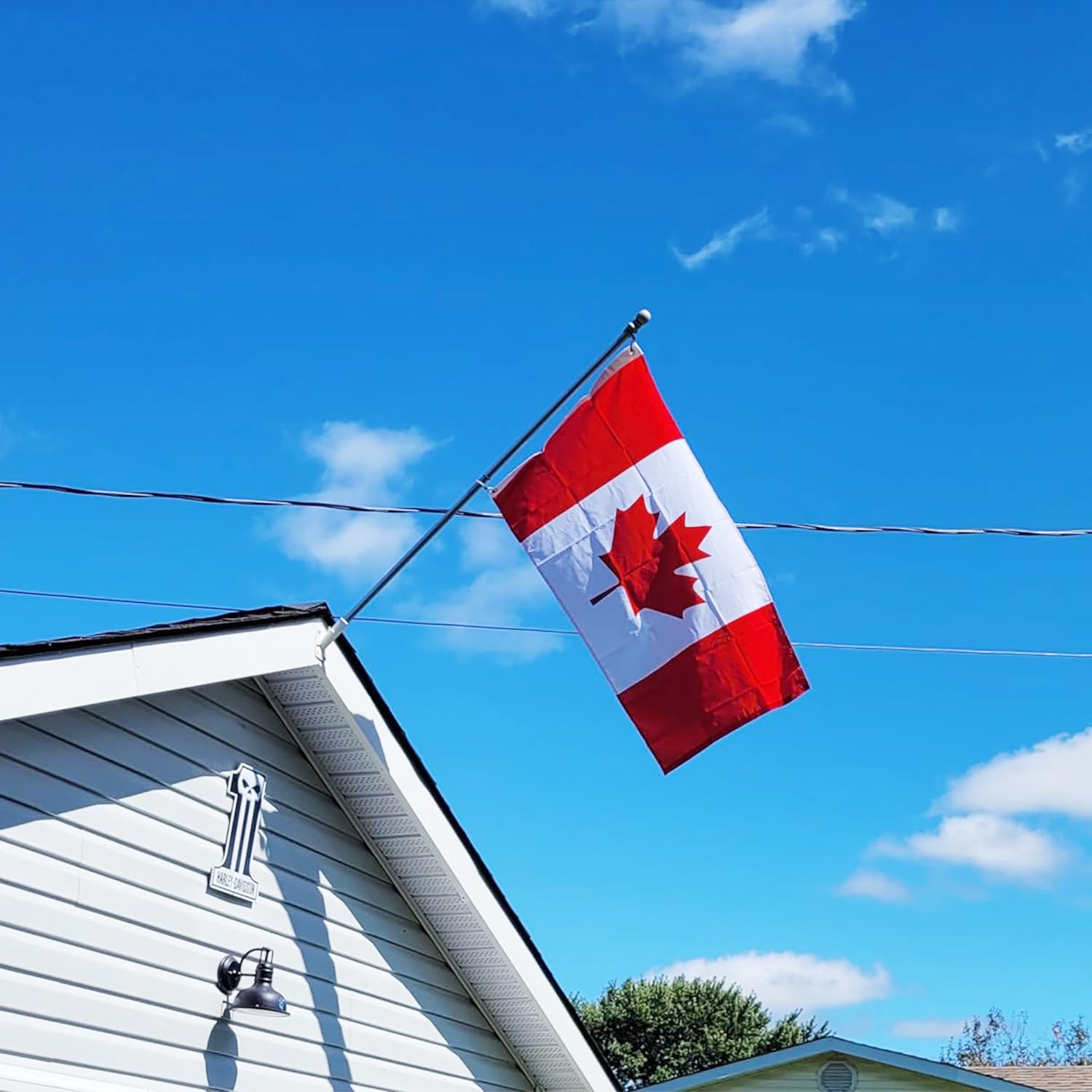Canada Flag 3x6 Ft Thick Polyester 100D Outdoor Indoor- Vivid Color and Fade Proof,Double Stitched Printed Maple Leaf Canadian Canada Day Decoration Gift Yard House Banner