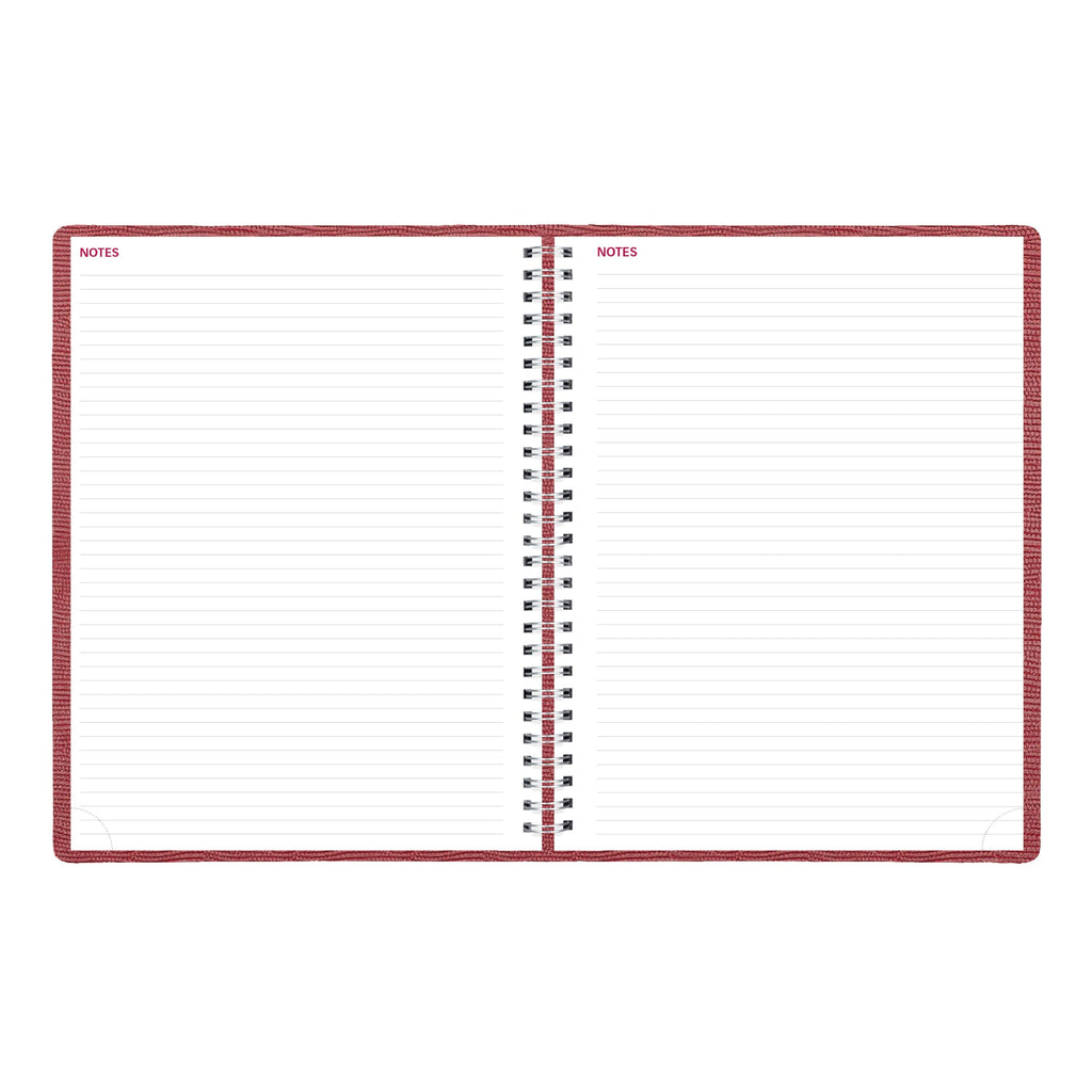 Brownline® 2026 Essential Weekly Planner, Appointment Book, 12 Months, January to December, Twin-Wire Binding, 11" x 8.5", Red (CB950.RED-26)