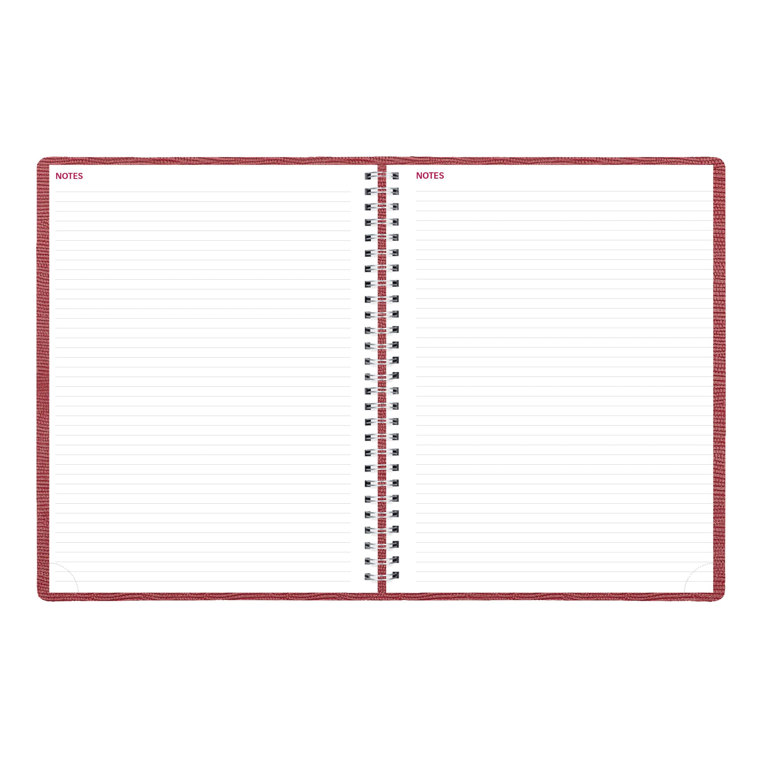 Brownline® 2026 Essential Weekly Planner, Appointment Book, 12 Months, January to December, Twin-Wire Binding, 11" x 8.5", Red (CB950.RED-26)