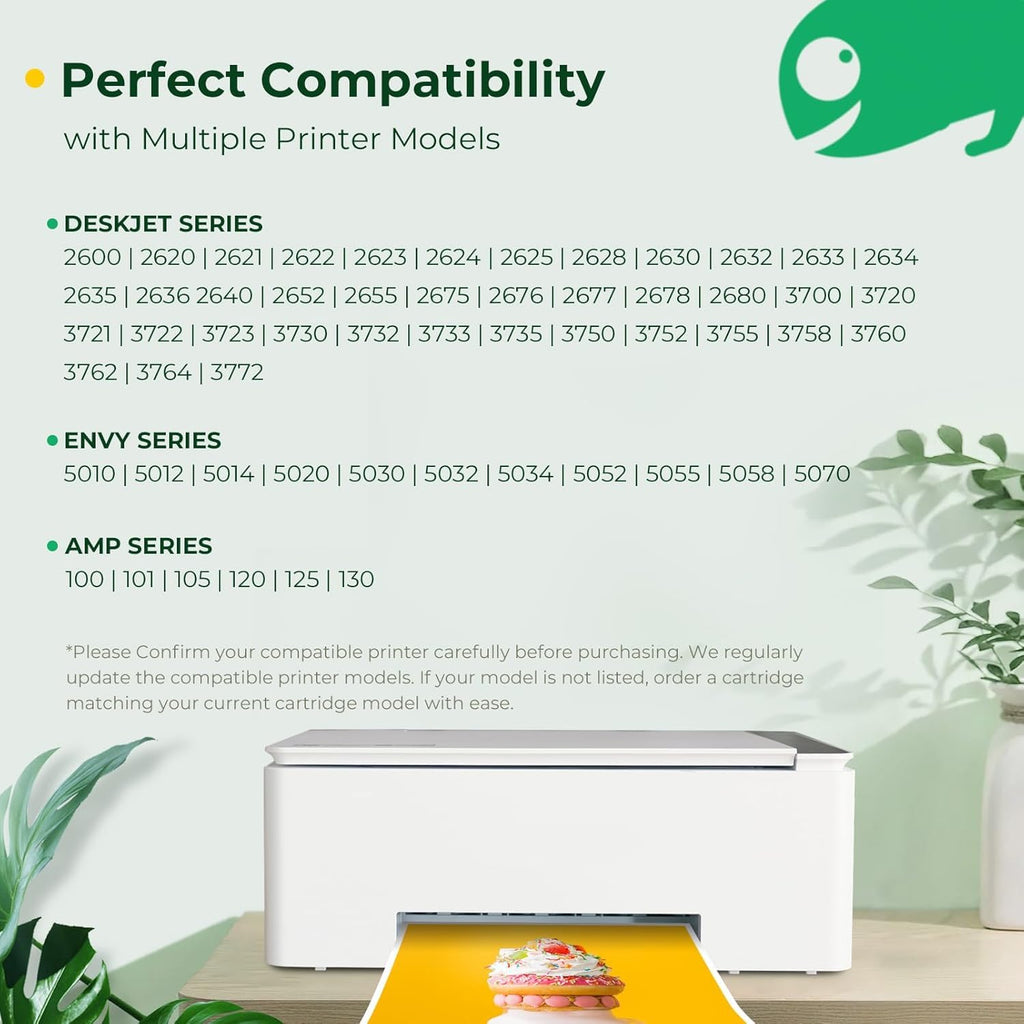 COLORETTO Ink Cartridges 65XL Black for HP Envy 5052 DeskJet 3755 3700 3722 3720 3700 2655 2652 2624 2630 2675 2600 Envy 5055 5010 5000 AMP125 Printer Remanufactured hp 65 XL High-Yield Noir 2-Pack