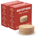 AeroPress Coffee Maker Natural Paper Micro-Filters – Round Replacement Coffee Filters, Unbleached, Compostable Paper Filters, Fits Standard Size AeroPress Coffee Makers, 2 Pack (400 Count)