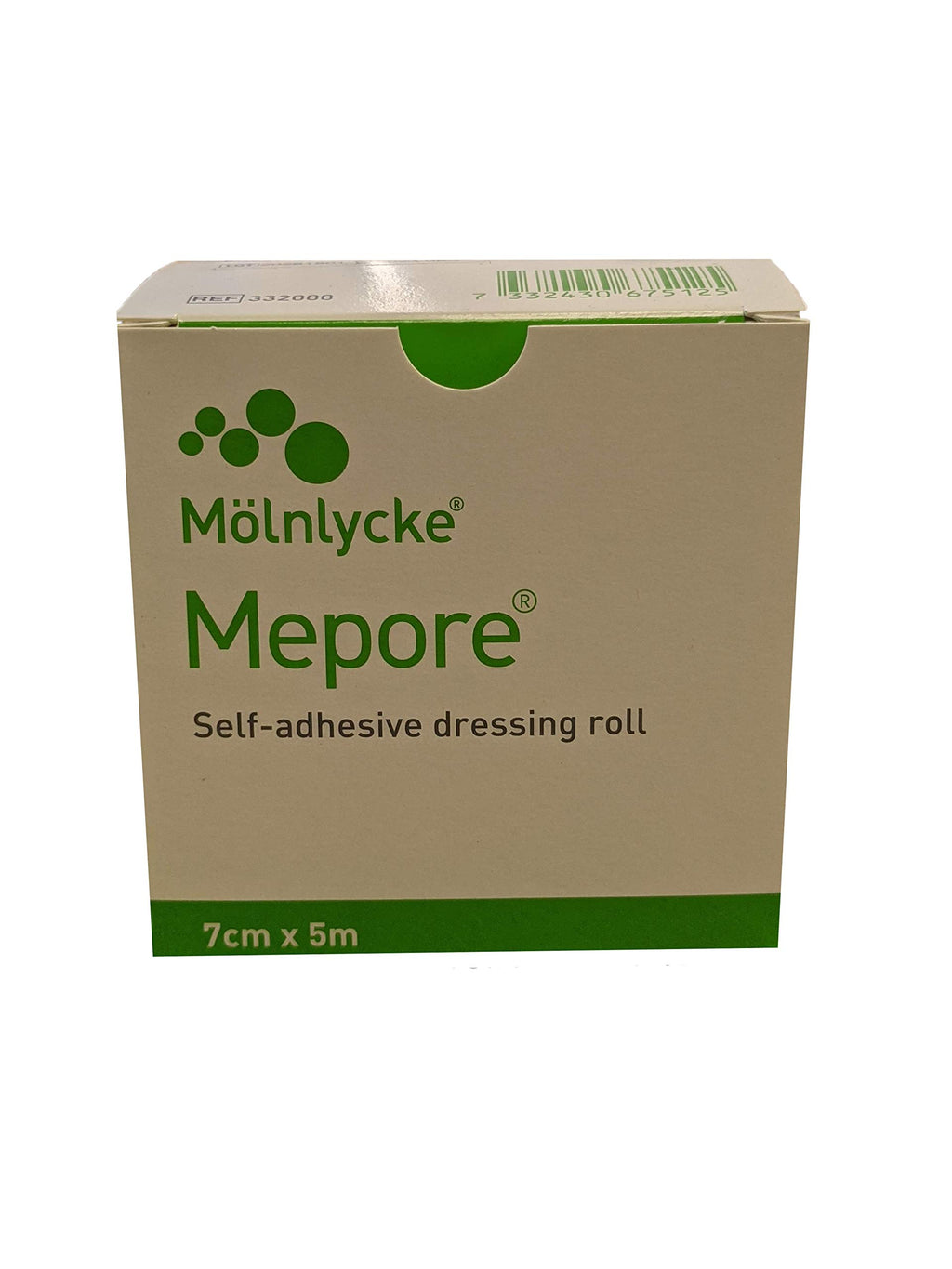 Molnlycke EA/1 MEPORE ADHERENT DRESSING, SIZE 7CM X 5M (NON-STERILE)