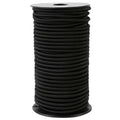 Zakous Strong and Durable Bungee Cord Roll - 3/16" x 100ft Elastic Cord, Kayak Stretch String Rope, Bungee Shock Cords for Repairing Tent Poles, DIY, Tie Downs, Black