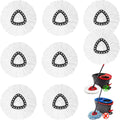 8Pack Spin Mop Replacement Heads for Vileda, 100% Microfiber Mop Head Replacement Fits Triangle Mop Replace, 360 Degree Spin Refill for Easy House Cleaning Floor Mop (8Pack Vileda mop Head)