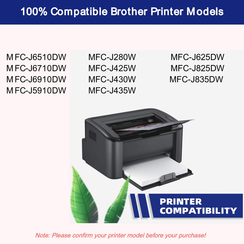 BAALAND LC75 Ink Cartridge Replacment for LC75 LC71 LC79 Printer Ink Work for MFC-J625DW J435W J280W J825DW J430W J835DW J425W J6710DW J280W J6910DW J5910DW J6510DW