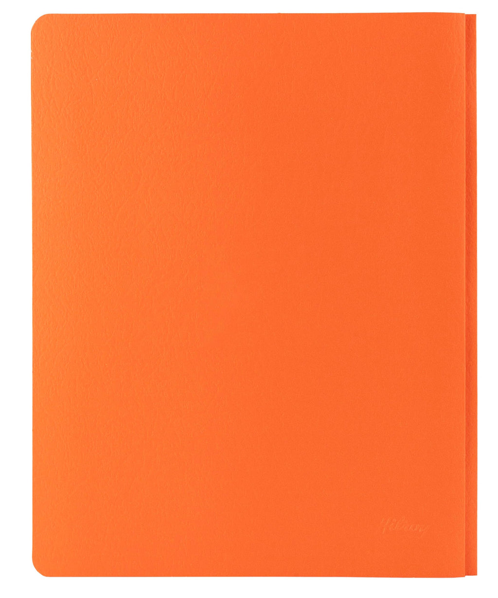 Hilroy 3-Prong Report Cover, 8-1/2” x 11”, Orange, 25 Per Pack (06203)