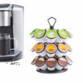 Rice rat K Cup Storage Coffee Capsules Pod Holder Carousel Capsule Display Storage for k cup（27pods-3tiers）
