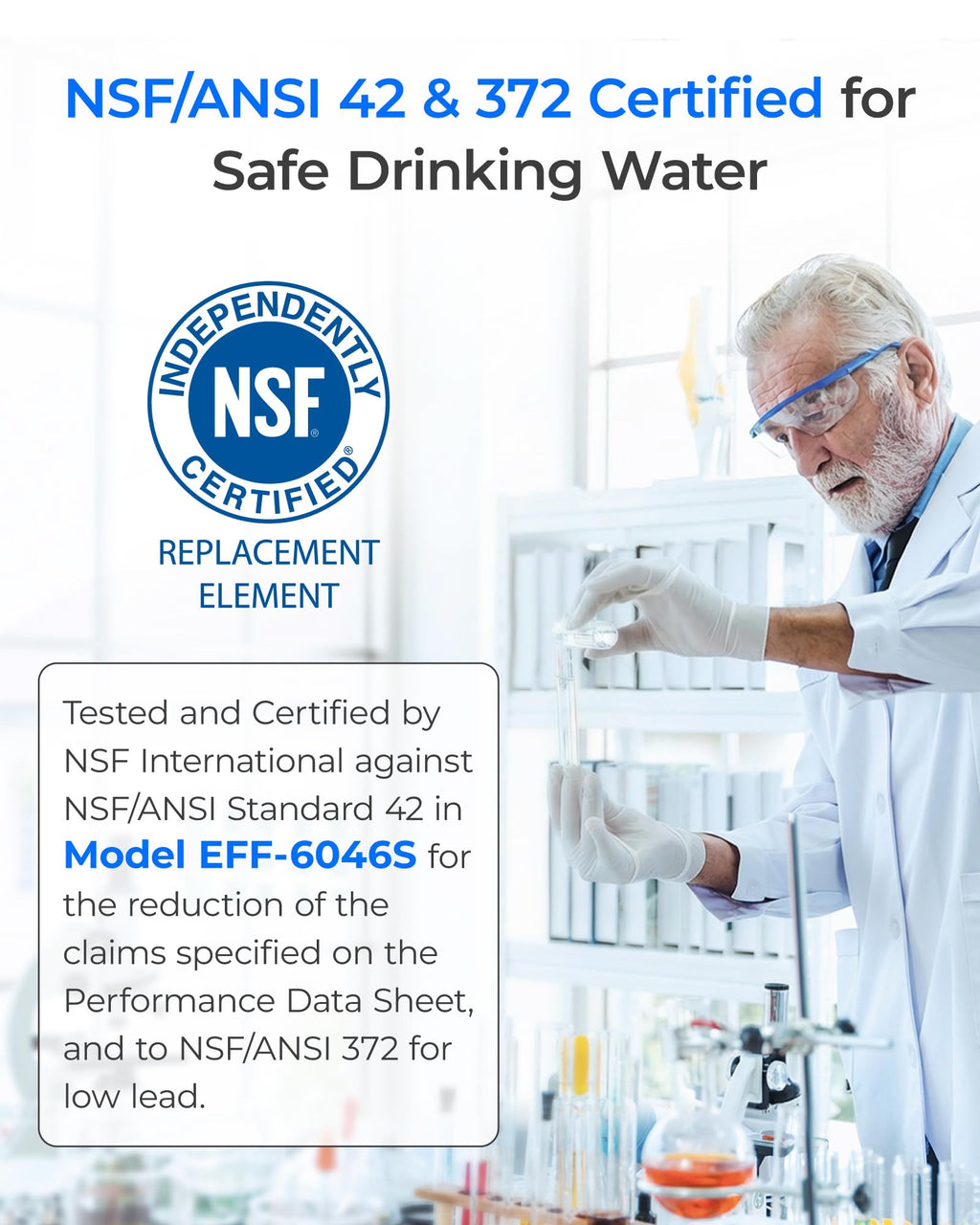 Waterdrop LT1000PC ADQ747935 Refrigerator Water Filter and Air Filter, Replacement for LG® LT1000P®, LMXS28626S, LFXS26973S, LFXS26596S, LFXS28596S, ADQ74793501, ADQ74793502 and LT120F®, 2 Combo