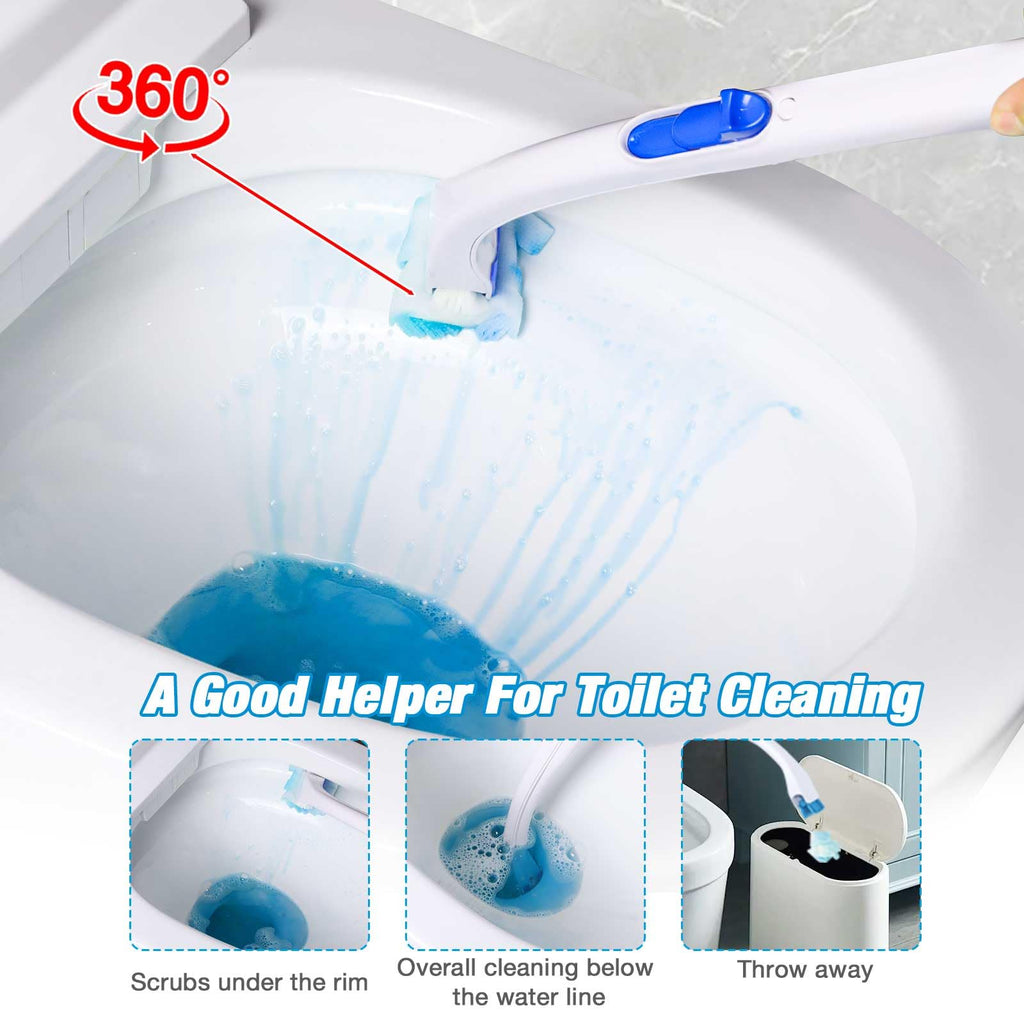 Flushable Toilet Refills with 48ct, Fresh Flushable Disposable Toilet Brush Refills for Toilet and Bathroom, Lemon Scent