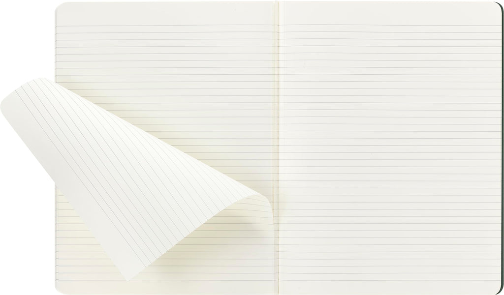 Moleskine Cahier Journal, Soft Cover, XL (7.5" x 9.5") Ruled/Lined, Myrtle Green, 120 Pages (Set of 3)