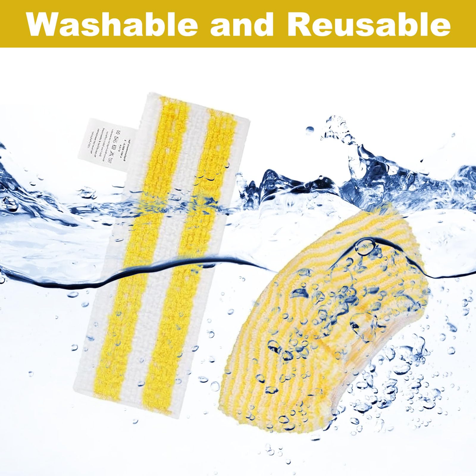 4 Pack Hand Nozzle Covers + 4 Pack Microfiber Mop Cloths Replacement for Karcher EasyFix SC 1, SC 2, SC 3, SC 4, SC 5 Steam Cleaners