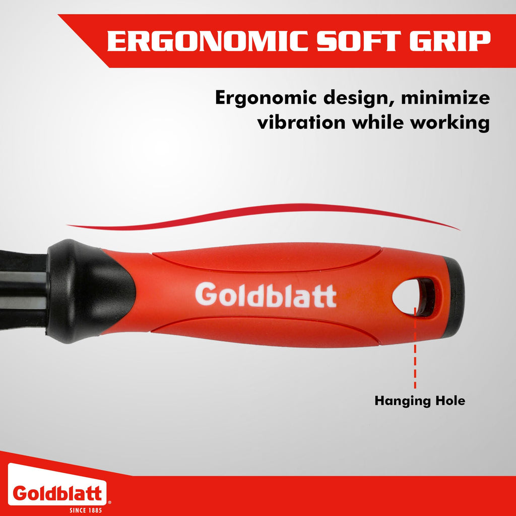 Goldblatt Trim Removal Tool, 3-Inch Baseboard Removal Tool for No-Damage The Surface, Heavy Duty Pry Bar Removal Multi-Tool for Carpet Tack Strip, Baseboard, Molding, Siding and Flooring Removal