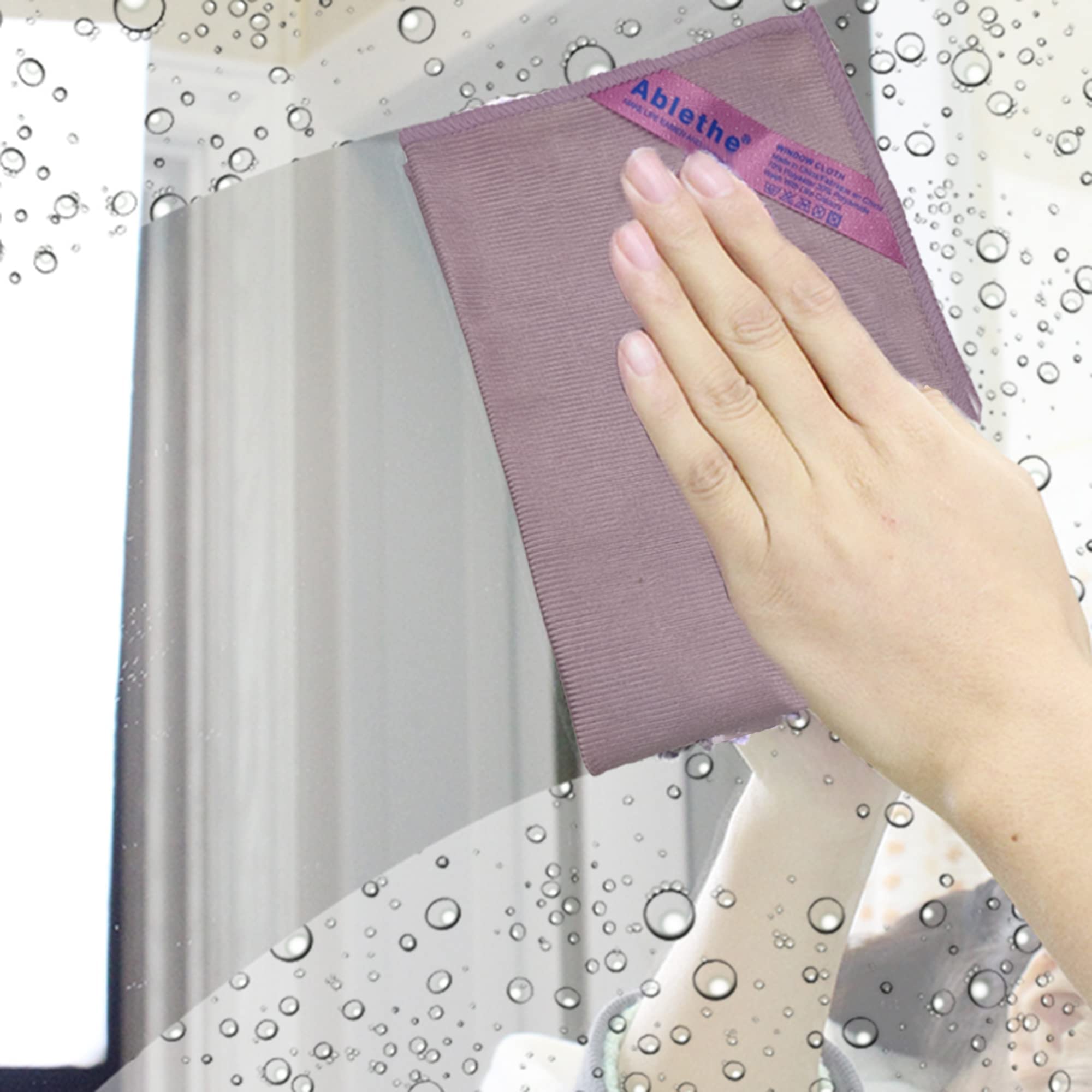 Window Cleaning Cloth & Enviro Cloth Basic Package - Streak Free Cleaning Rags, Microfiber Cleaning Cloth for Glass, Mirror