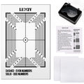 Luxiv Card Grading Centering Tool Kit, Card Center Tool with 30X Magnifying Implement, 2 Pcs Clean Cloth, Right Angle
