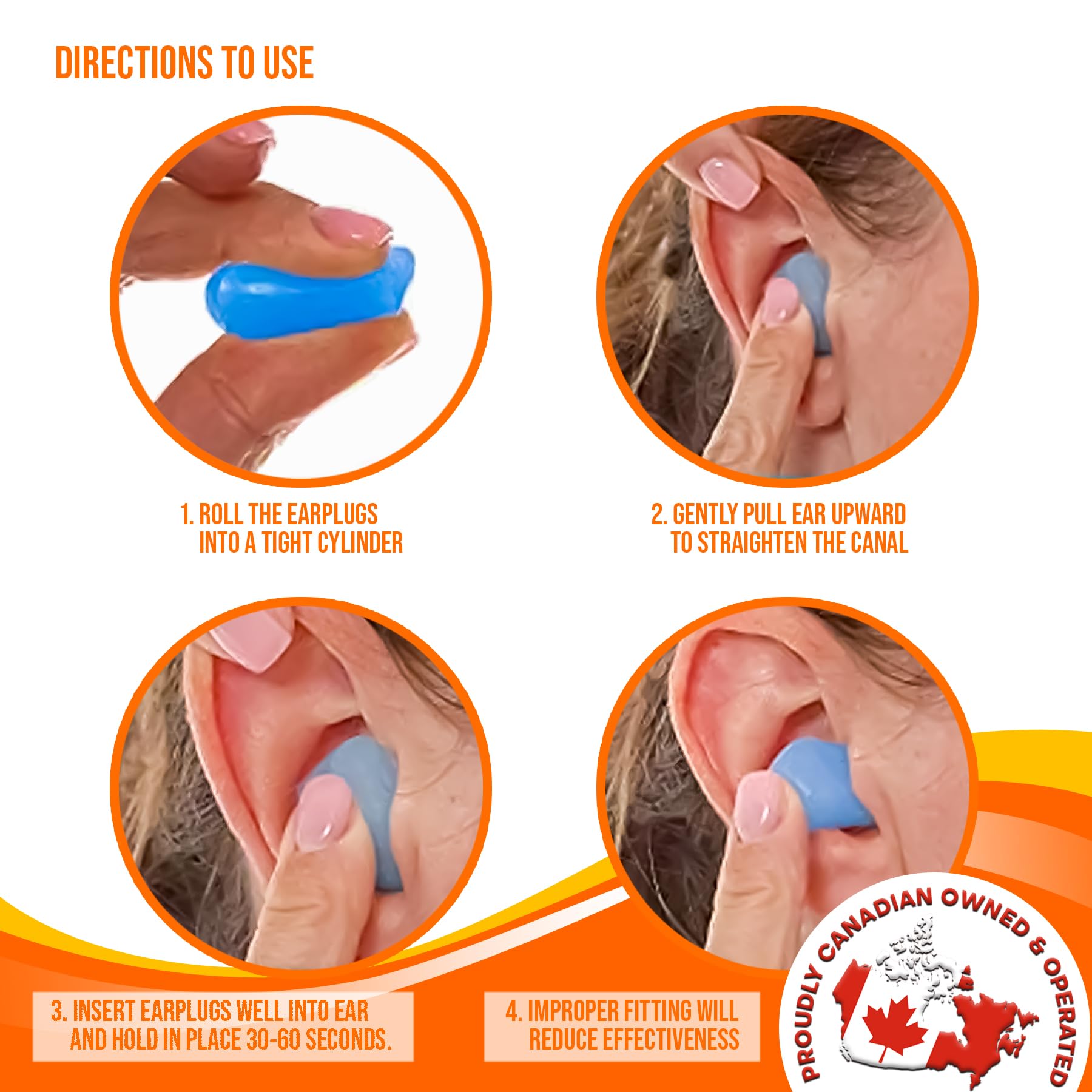 30pcs Reusable Silicone Wax Ear Plugs 32dB Noise Cancelling Earbuds for Sleeping, Hearing Protection, Travel, Concerts, Swimming - Comes with a Durable Plastic Case - by Mobi Lock