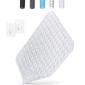 Non Slip Shower Mat Square: Mildew Resistant Shower Anti Slip Mat with Drain Holes - 165 Suction Cups Shower Floor Anti Slip Mat for Stall