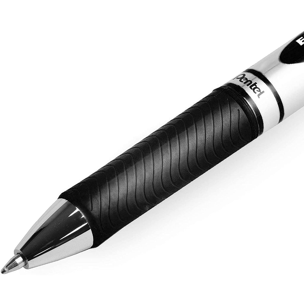 Pentel EnerGel XM BL77 - Retractable Liquid Gel Ink Pen - 0.7mm - 54% Recycled - Black, Blue, Red, Green & Violet Ink - Pack of 5