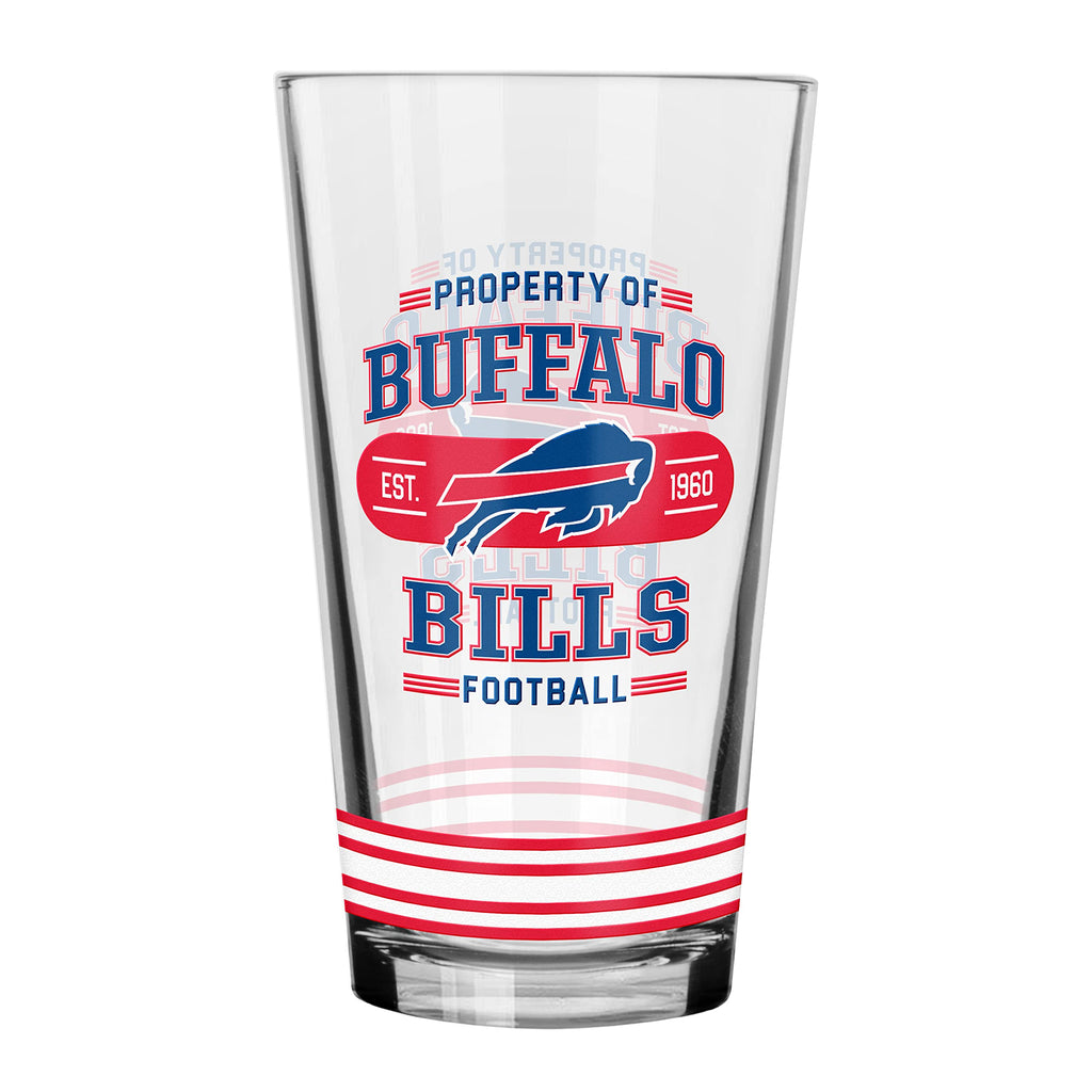 The Sports Vault by Inglasco NFL Buffalo Bills Property of Mixing Glass, 2-Pack