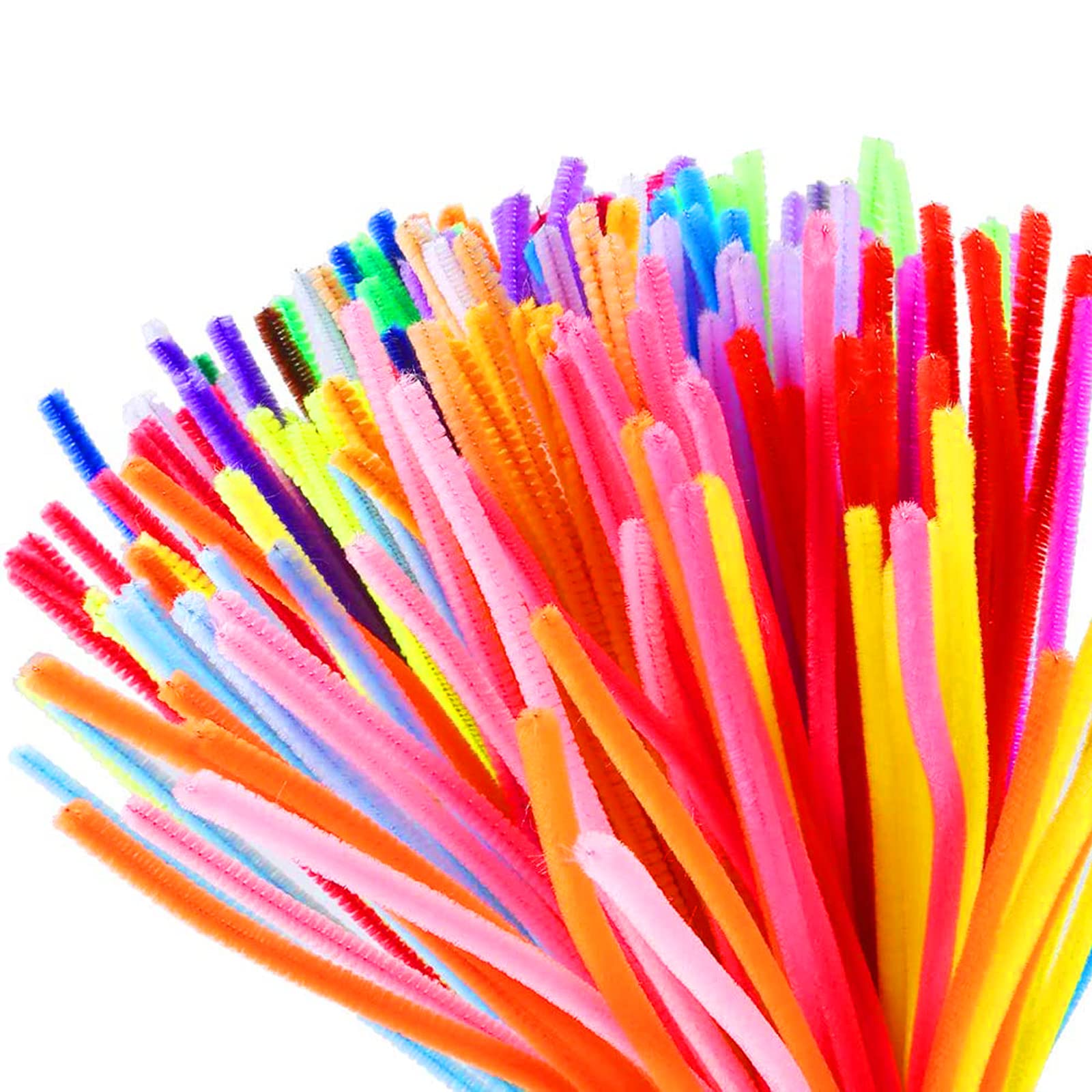 1000 Pcs Pipe Cleaners,Value Pack of 18 Assorted Colors Chenille Stems, Chenille Cleaners for Mother's Day DIY Art Craft Decorations (6 mm x 12 inch)