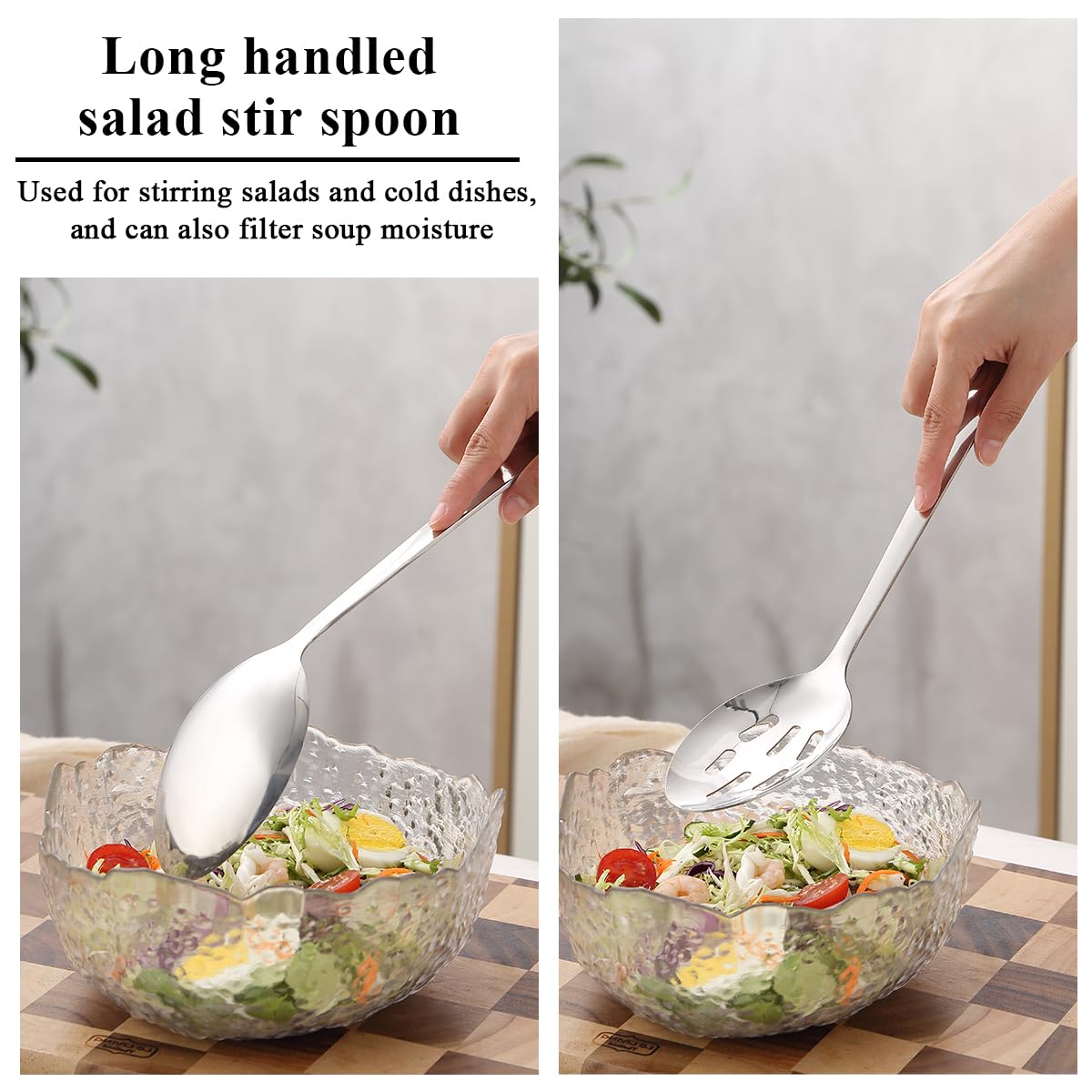 Evanda 6-Piece Modern Stainless Steel Cooking Utensils Set, Heavy Duty Kitchen Tools, Spatulas, Slotted Spoon, Ladle, Skimmer, Home Essentials Kitchen Gadgets Accessories