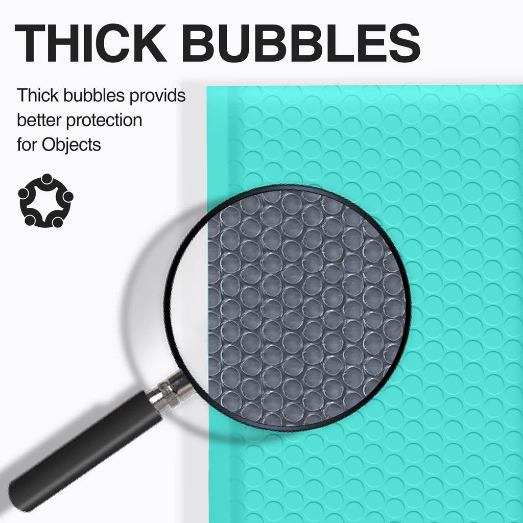 UCGOU Bubble Mailers 6x10 Inch Teal 50 Pack Usable Size 6x9 Padded Envelopes Small Business Mailing Packages Opaque Self Seal Adhesive Waterproof Boutique Shipping Bags for Jewelry Makeup Supplies