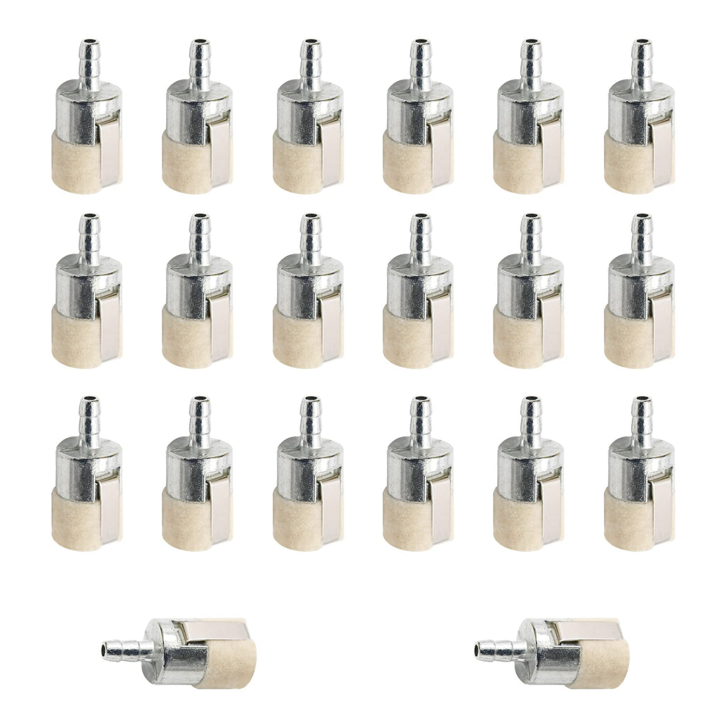 laffoonparts 20 Pcs Fuel Filter Replacement for Walbro 125-527 Compatible with Robin 3112 Replacement for Stihl FC75 FS85 Compatible with Echo 131-205-07320 13120519831 13120530830 String Trimmer