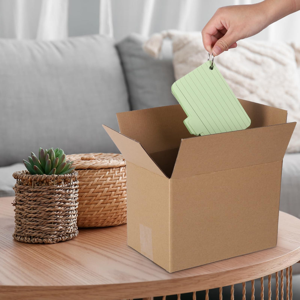 zmybcpack 40 pack 8x6x6 inch Shipping Boxes, Corrugated Cardboard Mailer Shipping Boxes, Kraft Cardboard Mailing Packing Boxes Bulk for Packaging, Mailing, Storage, Small Business