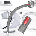 Sealegend Dryer Vent Cleaning Kit Compatible with Dyson Dryer Lint Vacuum Hose Attachment Removes Deep Lint Adapter Compatible with Dyson V7 V8 V10 V11 V15 etc Cordless Vacuum Cleaner, Grey