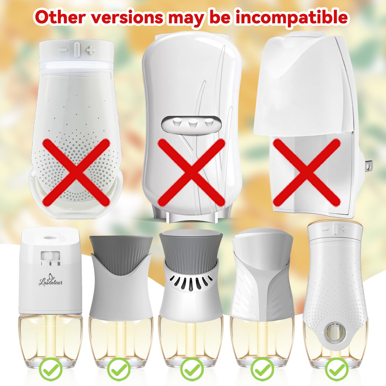 Plug In Air Fresheners for Home, 12ct – Black Cherry, Tropical Berries, Citrus, Honeydew Melon, Wall Plug in Refills, Room Freshener for Home, Compatible with Air Wick & Glade, Not for Glad Plus