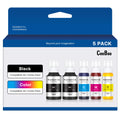 Compatible Ink Bottle Replacement for Epson 502 (Not Sublimation Ink), Use for ET-2850 ET-3830 ET-3850 ET-2760 ET-3760 ET-15000 printer, 2 Black,Cyan,Magenta,Yellow, High Capacity 5 Bottles
