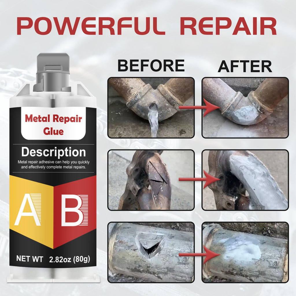 GDDP Metal Glue 240g, 2 Part Epoxy Resin Metal Welding Glue, Heavy Duty for Welding Aluminum, Tiles, Sealing, Adhesive for Metal, Plastic, Steel, Ceramics