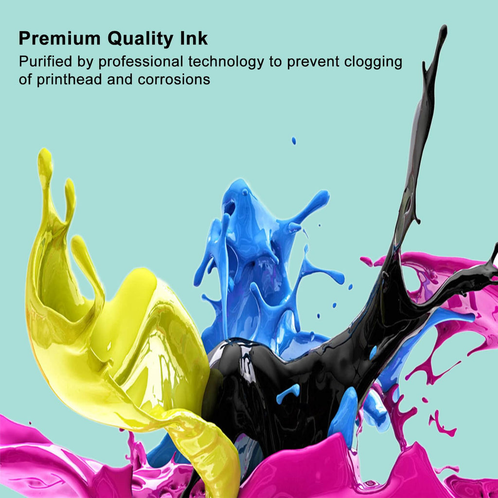 TacTink 664 Ink Refill Bottles Replacement for T664 Ink tp Work with Epson ET-2650 ET-2500 ET-2550 ET-2600 ET-4500 ET-14000 L100 L110 L120 L200 L210 L300 L350 L355 L550 L555 Printers (5 Pack)