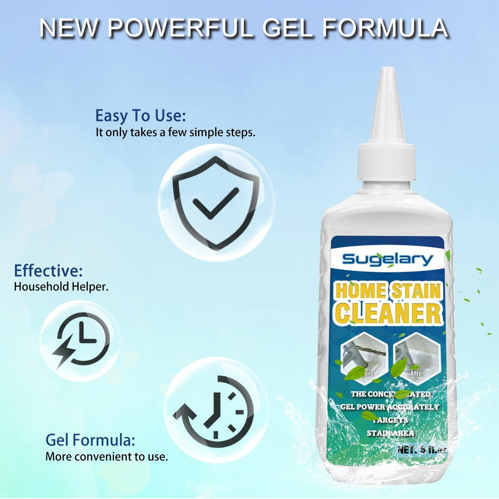 Mould Stains Cleaning Gel, 5 fl.oz Thick Gel for Grout, Tile, Washing Machine Seals, Bathroom and Kitchen Surfaces, Grout Cleaner Gel Suitable for Bathrooms, Kitchens, Tiles