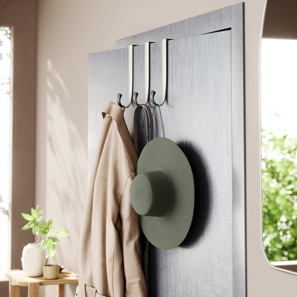 Umbra Schnook Steel Over-The-Door Multi-Hook, 3-Hook