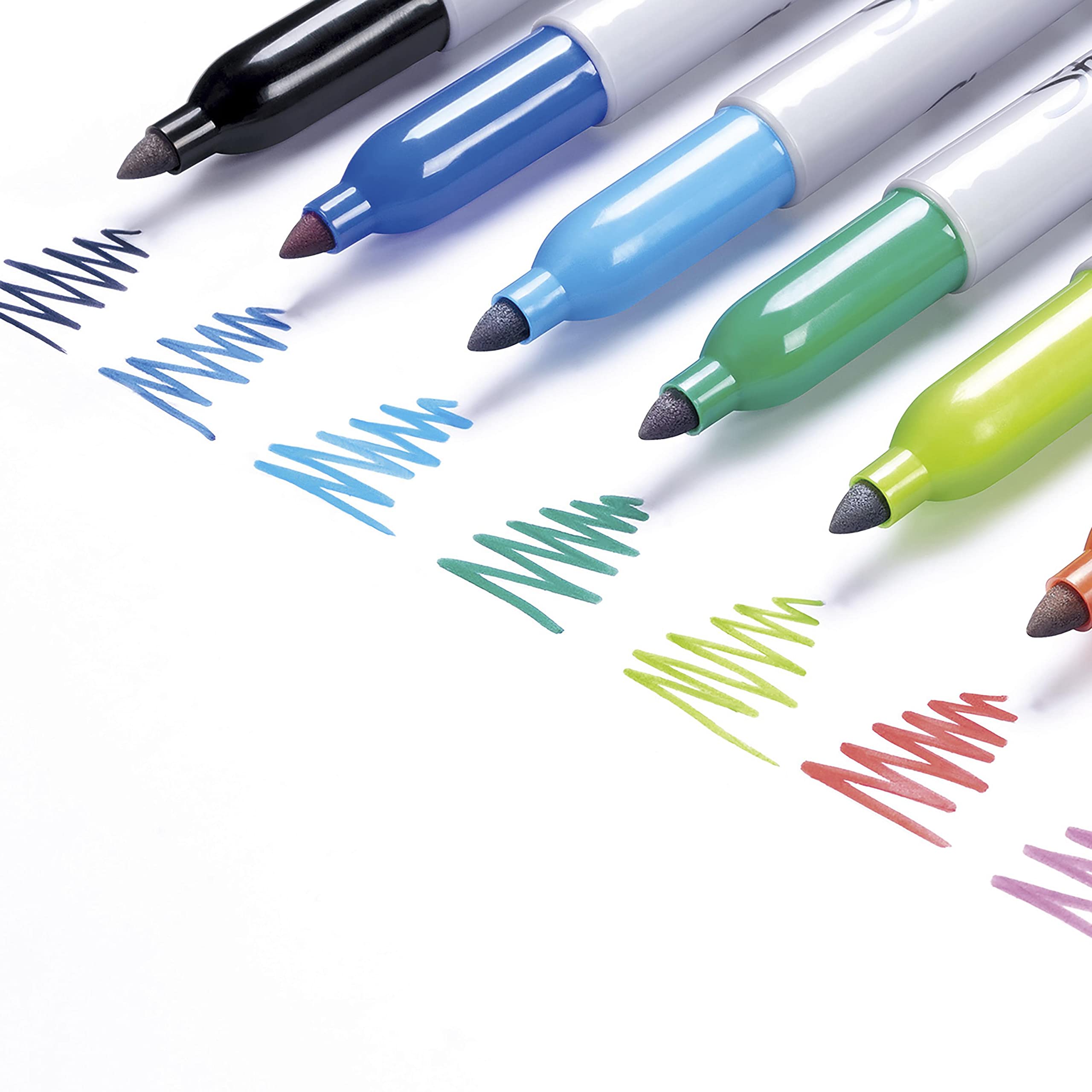 Sharpie Colour Burst Permanent Markers, Fine Point, Assorted Colours, 24 Count