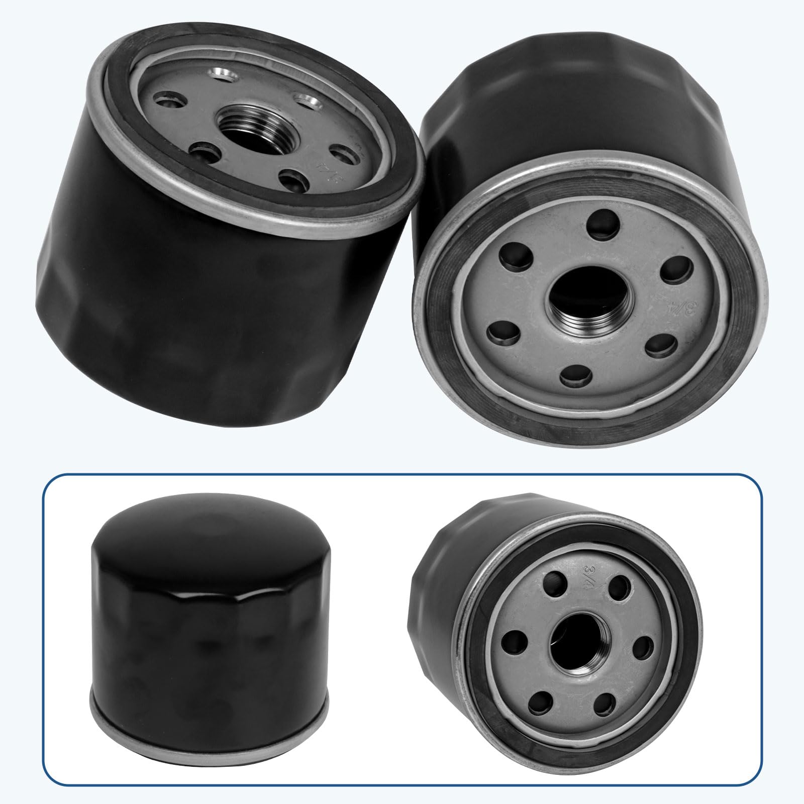 2 Pack 12-050-01-S Oil Filter Compatible with Kohler Engine Lawn Mower, 49065-0721 Engine Oil Filter Fits for Cub Cadet/Craftsman/Troy Bilt/Toro Gravely KH-12-050-01-S1 KH-12-050-08 AM125424