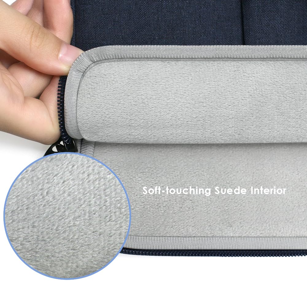 ProElife 13-Inch Laptop Sleeve Case for 2026-2022 MacBook Air 13.6 inch M5 M4 & MacBook Neo 13'' A18 Pro, Pro 13'' M2 Accessory Traveling Carrying Case Bag Cover with Small Bag (Navy Blue)
